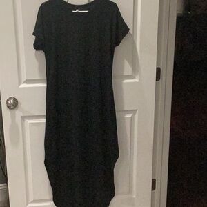 WOMENS BLACK MAXI DRESS